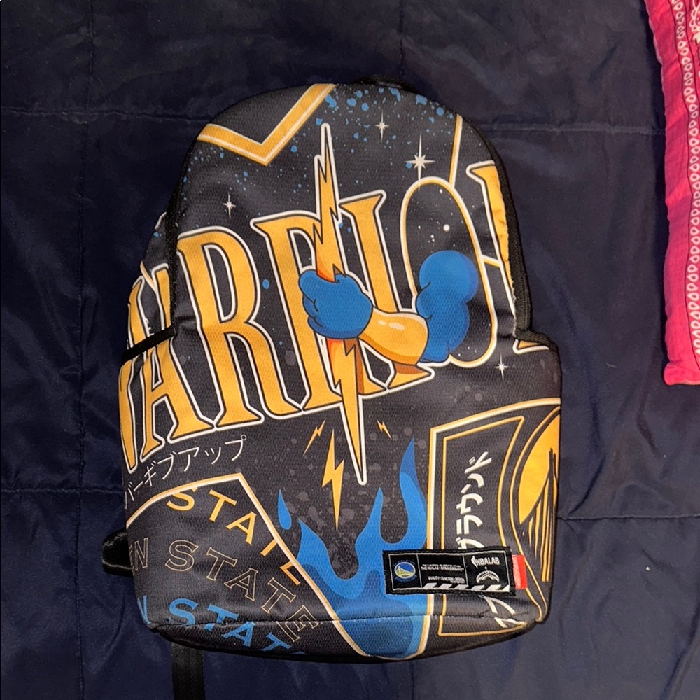 Sprayground x NBA Lab Golden State Warriors Backpack Rare Limited Collection